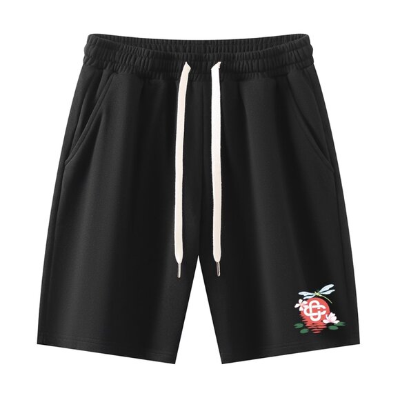 casablanca Other - Casablanca Floral & Dragonfly Graphic Drawstring Black Shorts